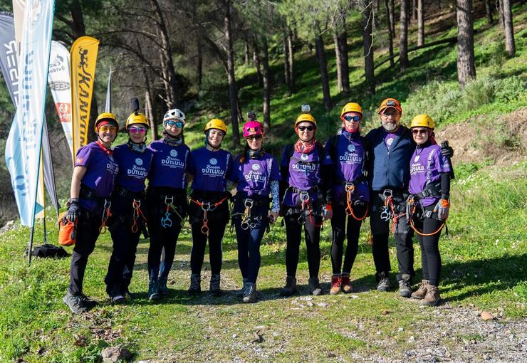 8 Mart Dünya Kadınlar Günü’nde kadın sporcular Gelin Uçtu Kanyonu’nu