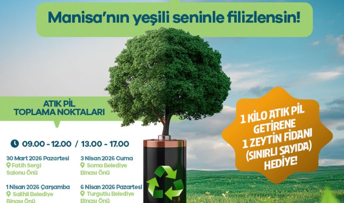 Manisa Büyükşehir Belediyesi, çevre bilincini artırmak ve atık pillerin doğaya